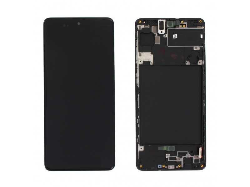 LCD + dotyk + rámeček pro Samsung Galaxy A71, black (Service Pack)