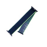 Nylonový řemínek FIXED Nylon Strap pro Apple Watch 44mm/ Watch 42mm, neonově modrá