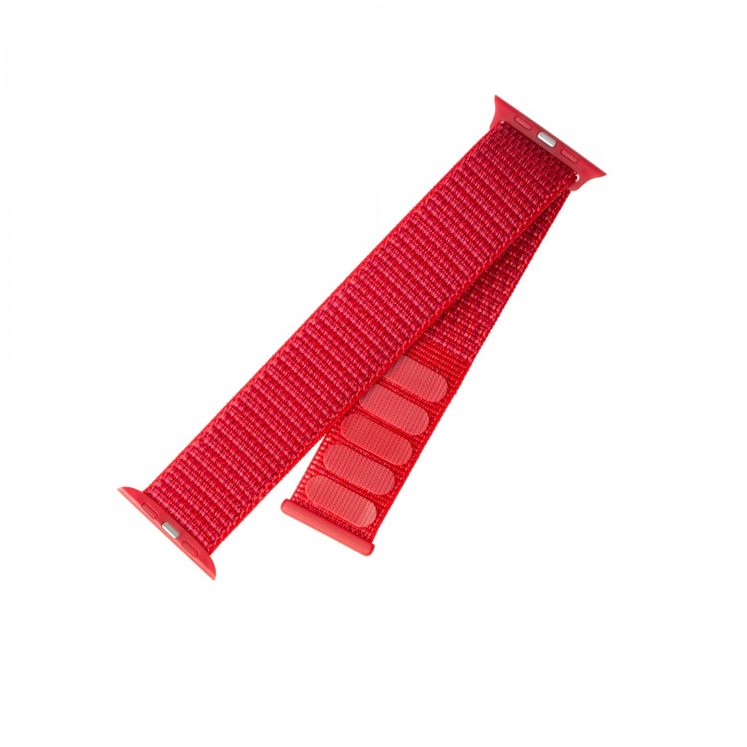 Nylonový řemínek FIXED Nylon Strap pro Apple Watch 44mm/ Watch 42mm, červená