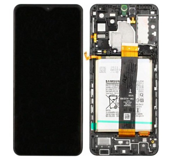 LCD + dotyk + přední kryt pro Samsung Galaxy A32 5G, black (Service Pack)