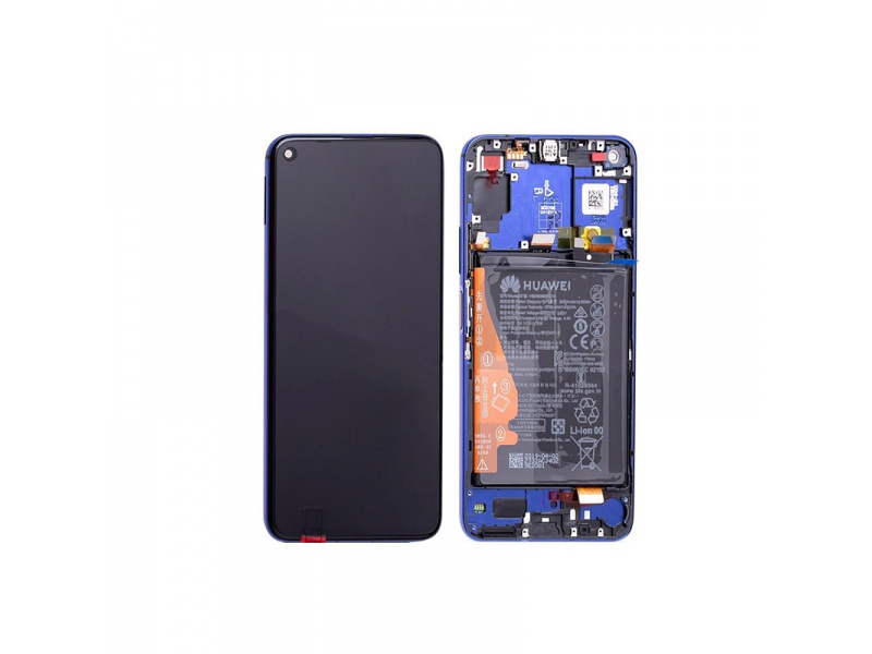 LCD + dotyk + rámeček + baterie pro Honor 20 / Nova 5T, blue ( Service Pack )