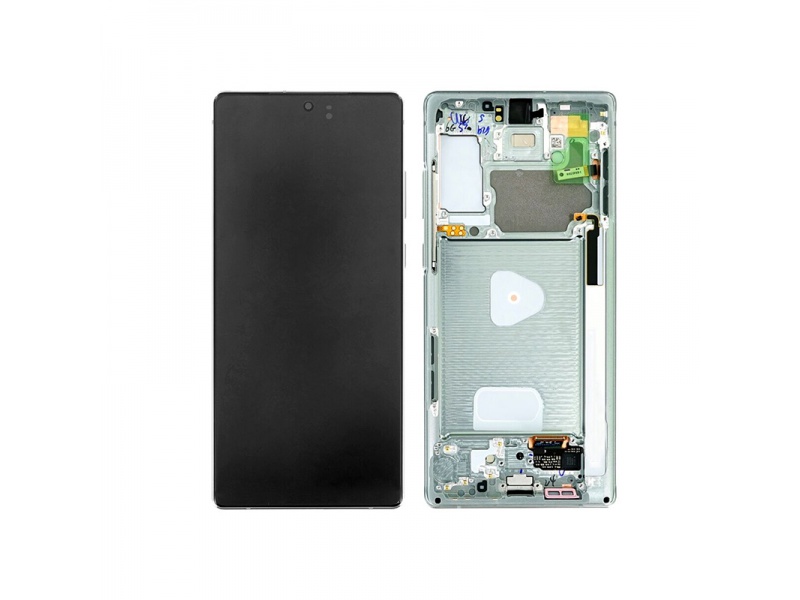 LCD + dotyk + rámeček pro Samsung Galaxy Note20, mystic green ( Service Pack )