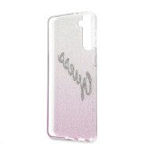 Zadní kryt Guess PC/TPU Vintage pro Samsung Galaxy S21+, růžová