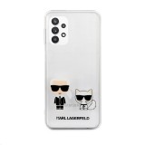 Zadní kryt Karl Lagerfeld PC/TPU Karl & Choupette KLHCA32CKTR pro Samsung Galaxy A32 5G, transparent