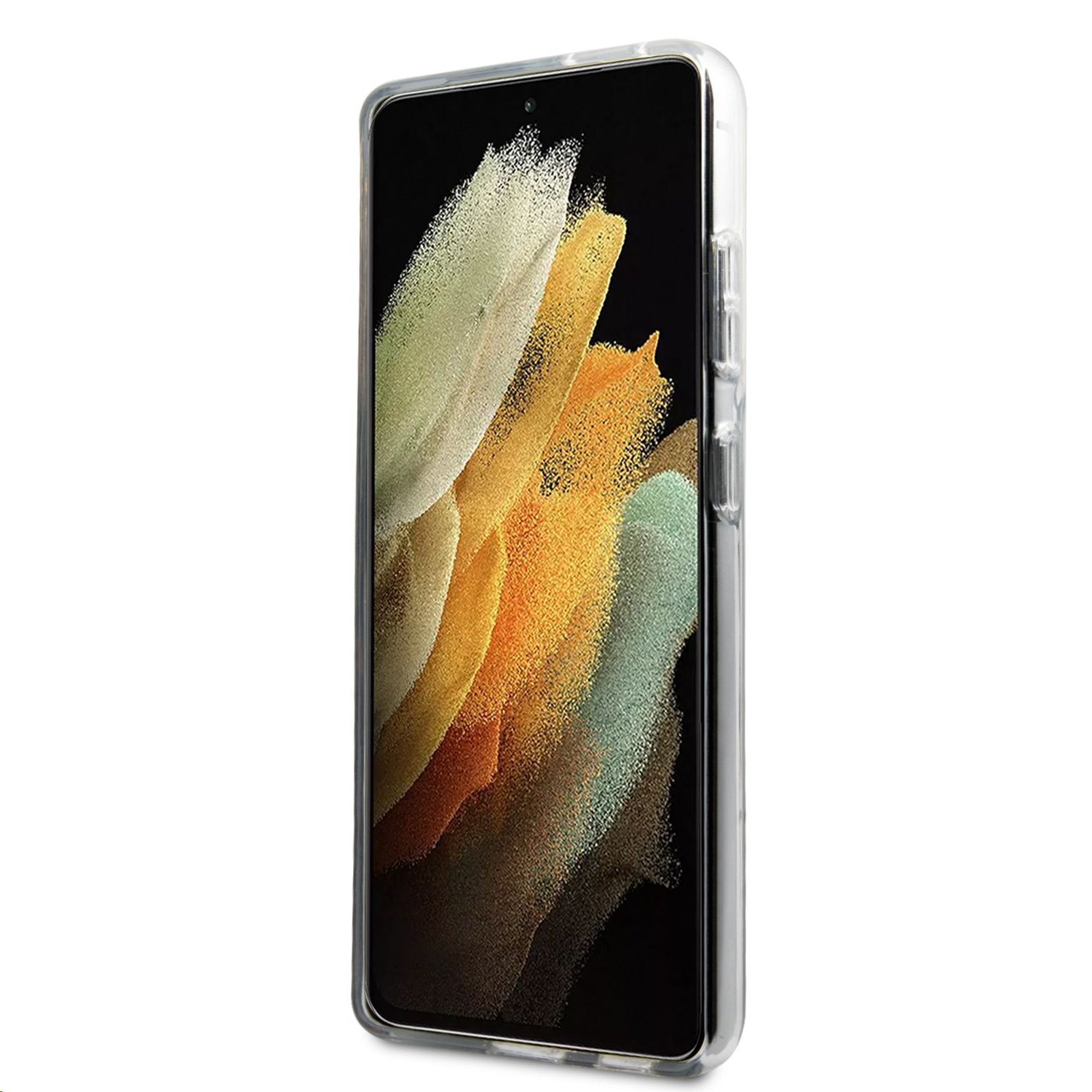 Zadní kryt Karl Lagerfeld PC/TPU Choupette Eats KLHCS21LCFNRC pro Samsung Galaxy S21 Ultra, transparent