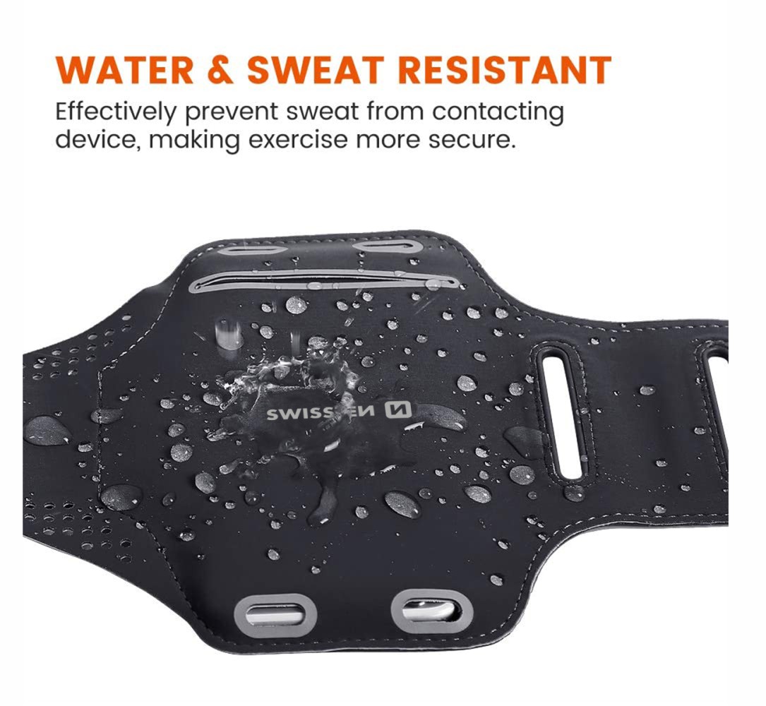 Sportovní voděodolné pouzdro Swissten Armband Case vel. 7,0", černá