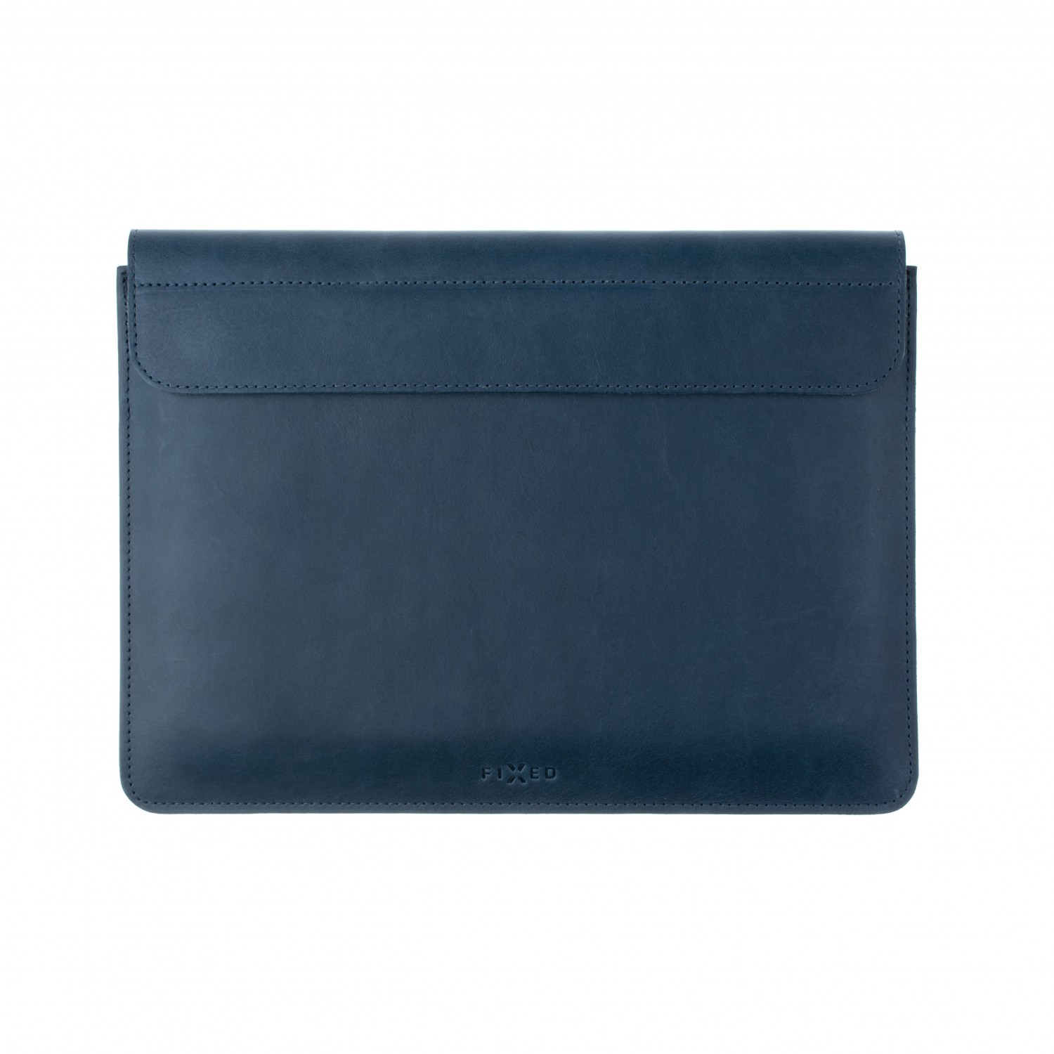 Levně FIXED Oxford kožené pouzdro pro Apple iPad Pro 12,9" (2018/2020/2021), modrá