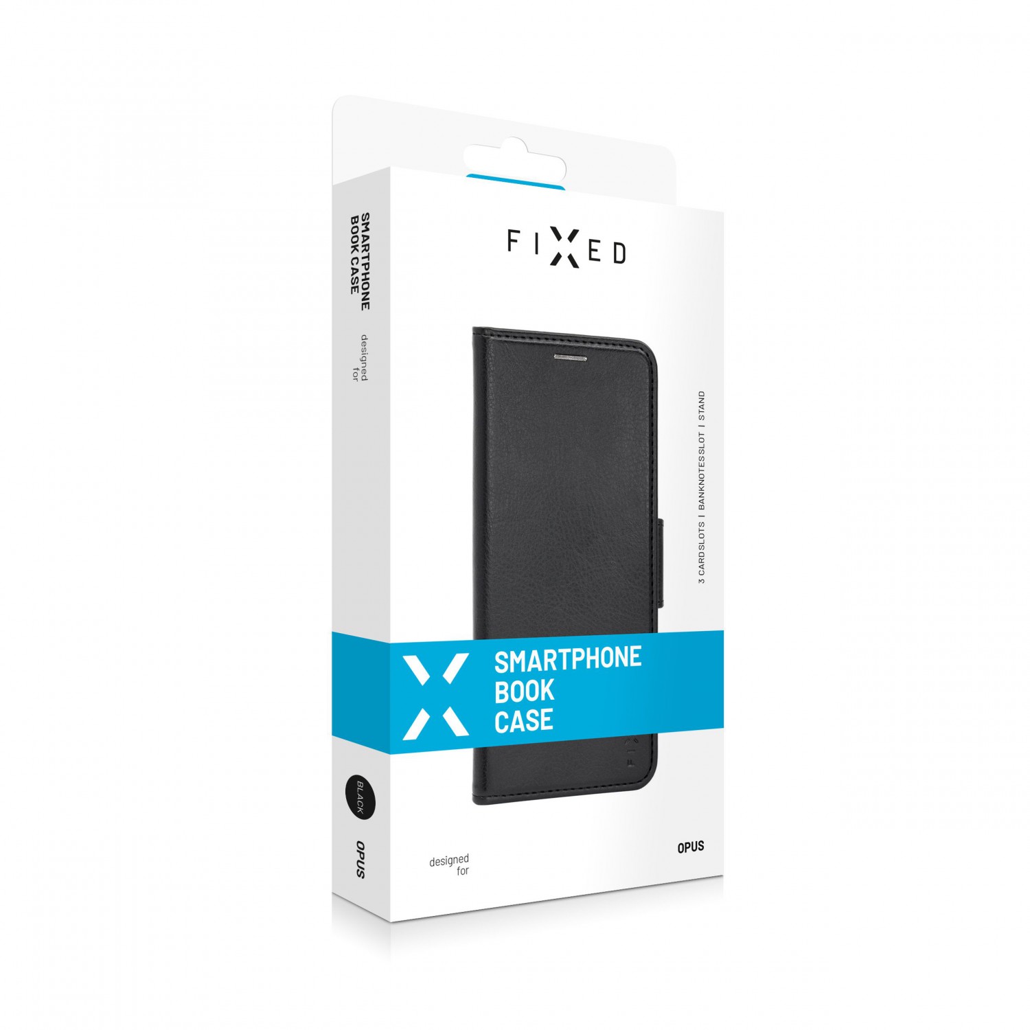 Flipové pouzdro typu kniha FIXED Opus New Edition pro Realme GT 5G, černá