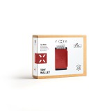 FIXED Tiny Wallet kožená peněženka z pravé hovězí kůže, červená