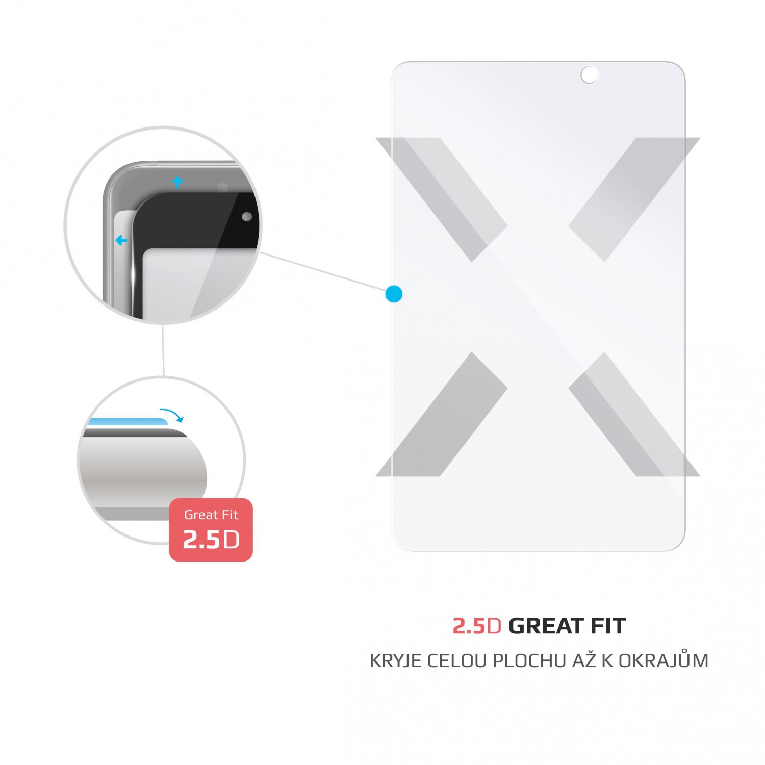 Ochranné tvrzené sklo FIXED pro Huawei MatePad T8, čirá