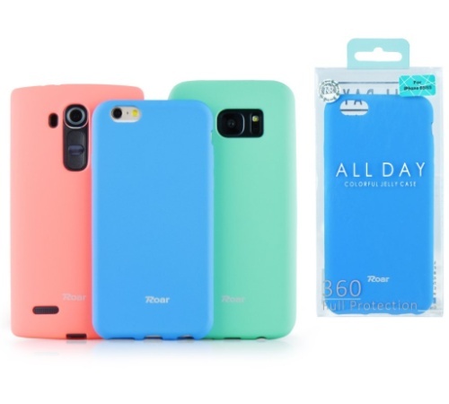 Ochranný kryt Roar Colorful Jelly pro Samsung Galaxy A22 5G, tmavě růžová