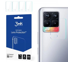 Hybridní sklo 3mk Lens ochrana kamery pro Realme 8 (4ks)
