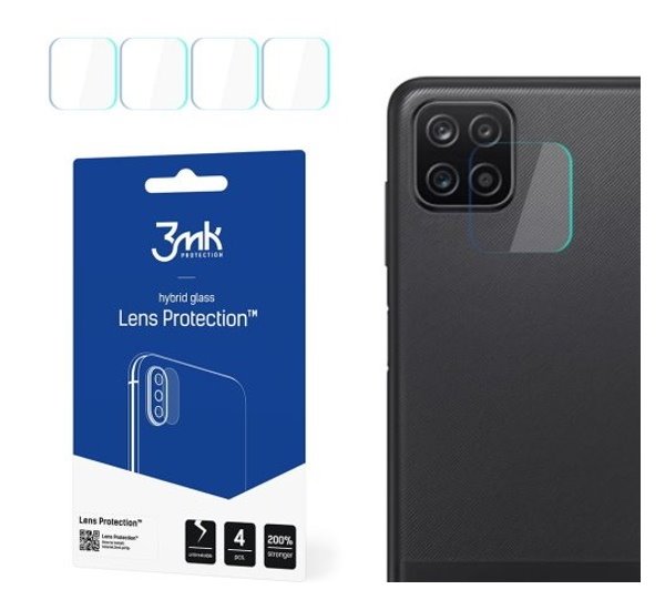 Hybridní sklo 3mk Lens ochrana kamery pro Samsung Galaxy A22 5G (4ks)