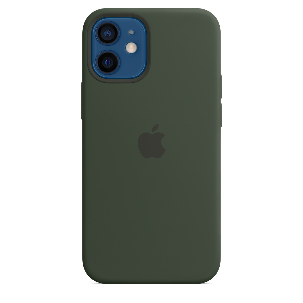 Levně Apple silikonový kryt MagSafe pro Apple iPhone 12 mini, zelená
