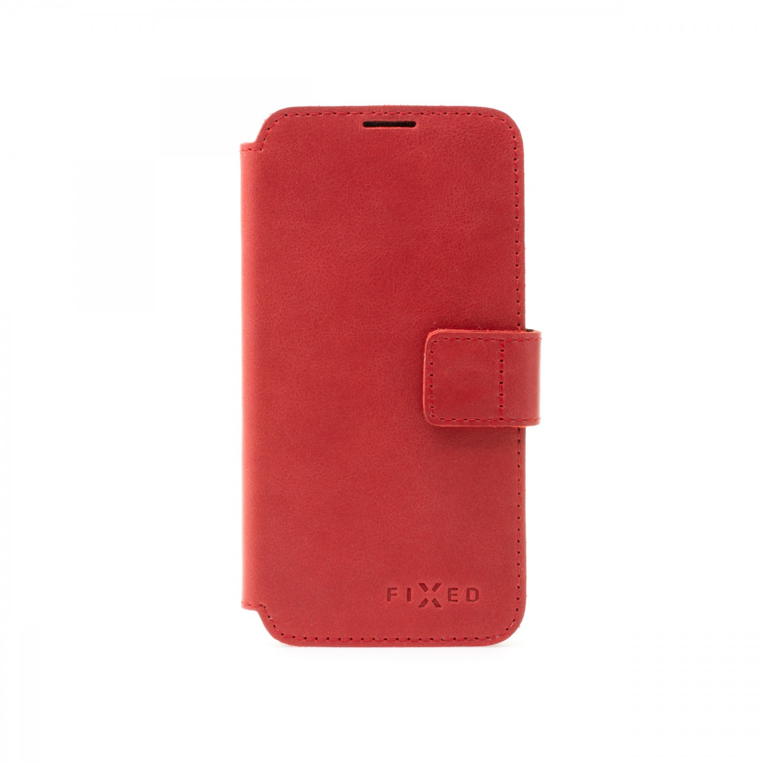 Kožené pouzdro typu kniha FIXED ProFit pro Apple iPhone 12 Pro Max, červená