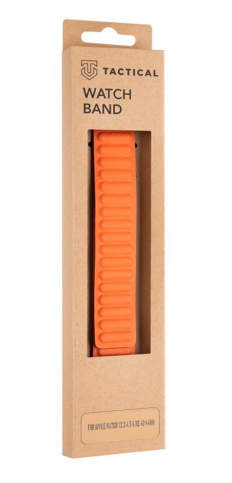 Kožený řemínek Tactical 742 Loop pro Apple Watch 42mm/44mm, orange