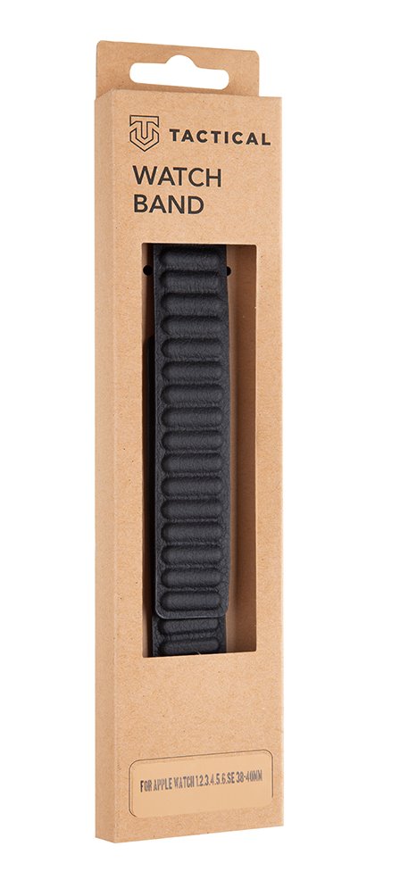 Levně Kožený řemínek Tactical 723 Loop pro Apple Watch 38mm/40mm, black