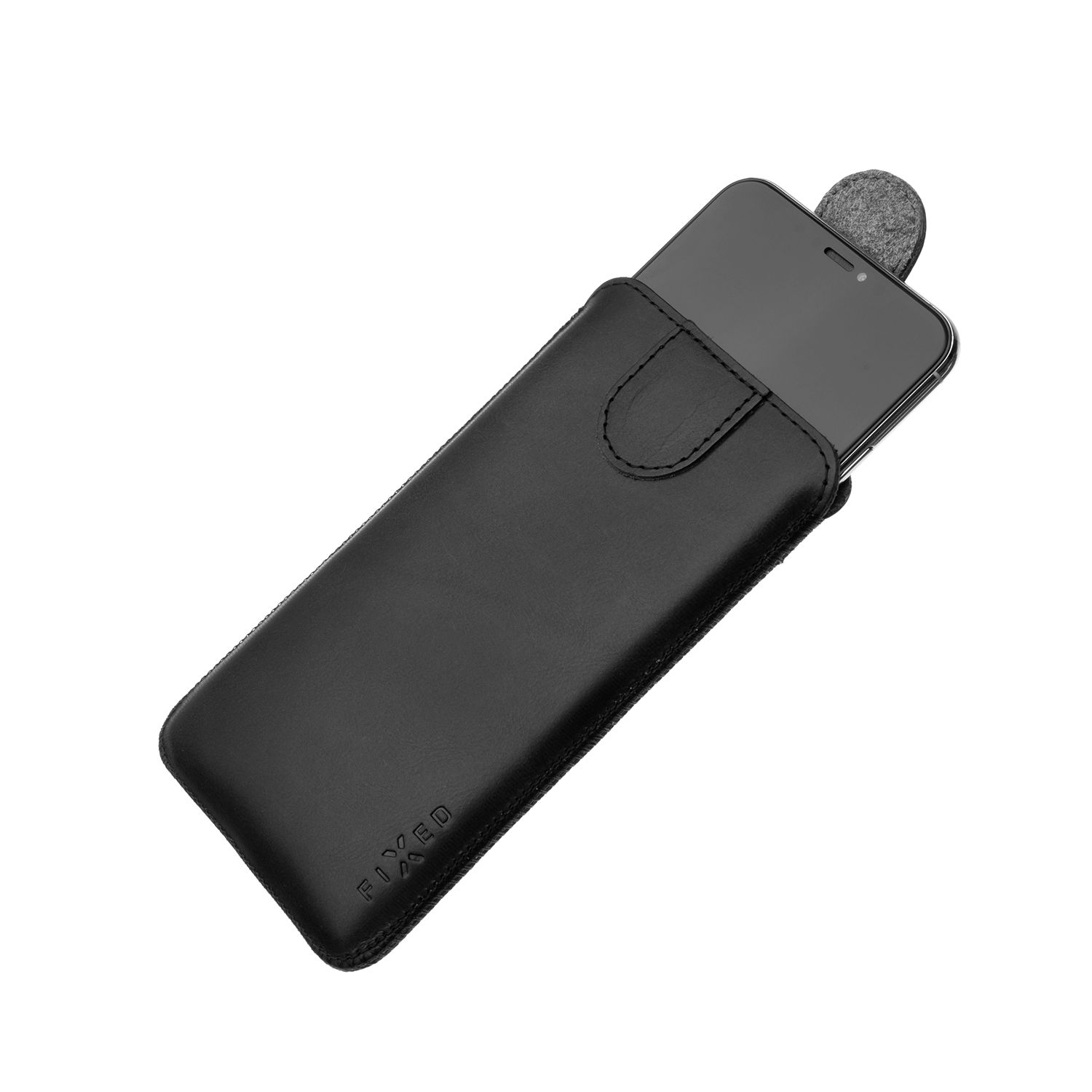 Kožené pouzdro FIXED Posh, velikost 5XL+, černá (obrázek 3)