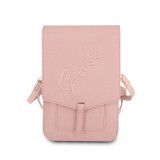 Pouzdro Guess PU Saffiano Universal Phone Bag 6,5", růžová