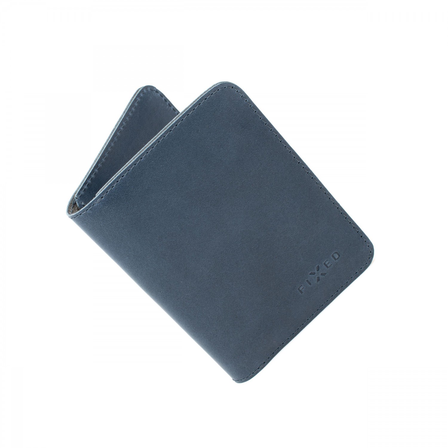 Kožená peněženka FIXED Smile Wallet XL se smart trackerem FIXED Smile PRO, modrá