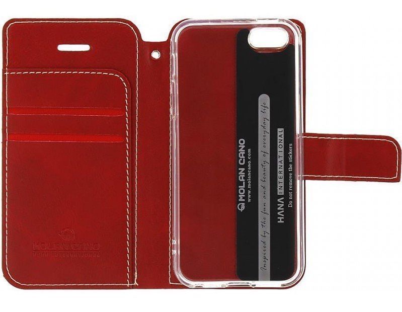 Flipové pouzdro Molan Cano Issue pro OnePlus Nord CE 5G, červená