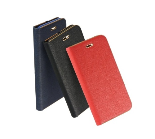 Flipové pouzdro Forcell Luna Book pro Xiaomi Redmi Note 10 5G/POCO M3 Pro/POCO M3 Pro 5G, červená