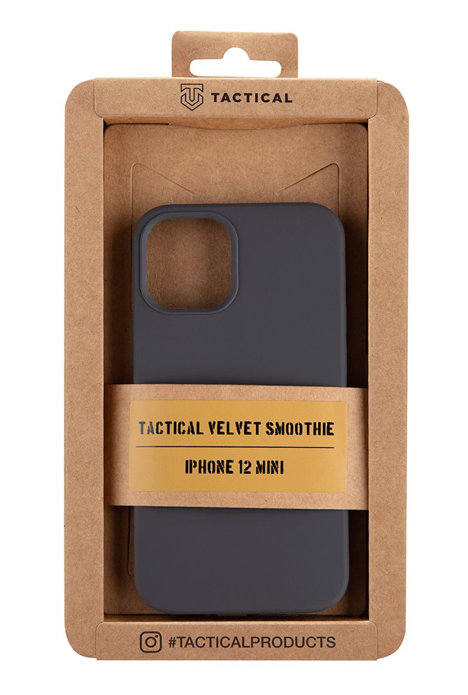 Zadní kryt Tactical Velvet Smoothie pro Apple iPhone 12 mini, smoky