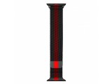 Kovový řemínek COTEetCI Stainless Steel Magnet Band pro Apple Watch 42 / 44mm, černá/červená