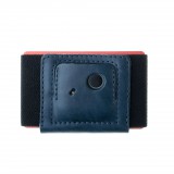 Kožená peněženka FIXED Smile Tiny Wallet se smart trackerem FIXED Smile PRO, modrá