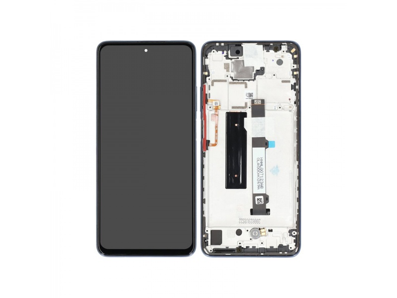 LCD + dotyk + rámeček pro Xiaomi Mi 11 Lite 5G, atlantic grey / tarnish ( Service Pack )