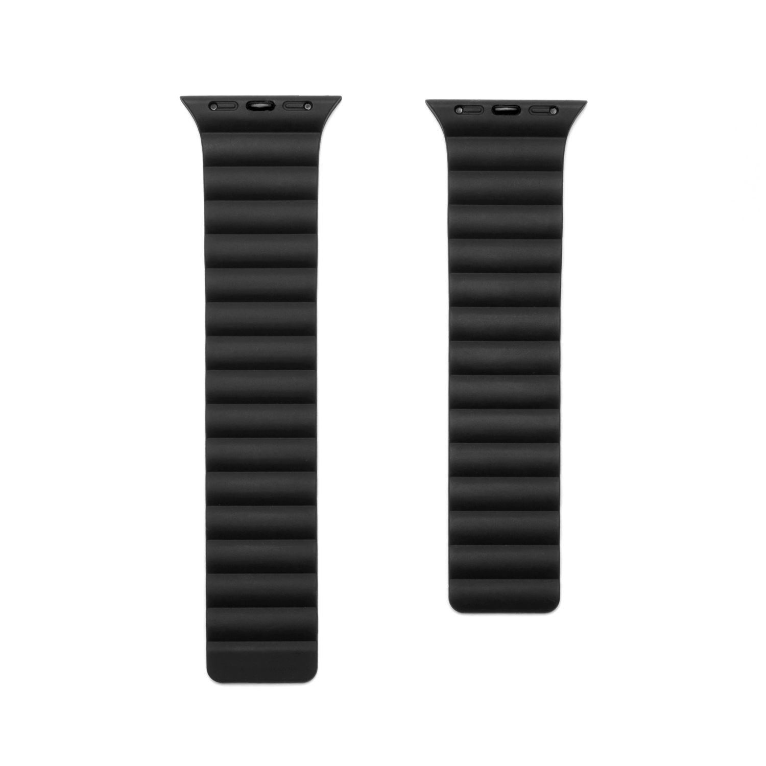 Silikonový řemínek FIXED Magnetic Strap s magnetickým zapínáním pro Apple Watch 42 mm/44 mm, černá