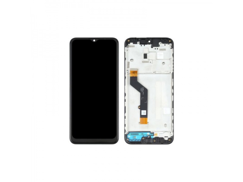 Levně LCD + dotyk + rámeček pro Motorola E7 Plus, black ( Service Pack )