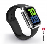 Silikonový řemínek Swissten pro Apple Watch 42-44mm, černá