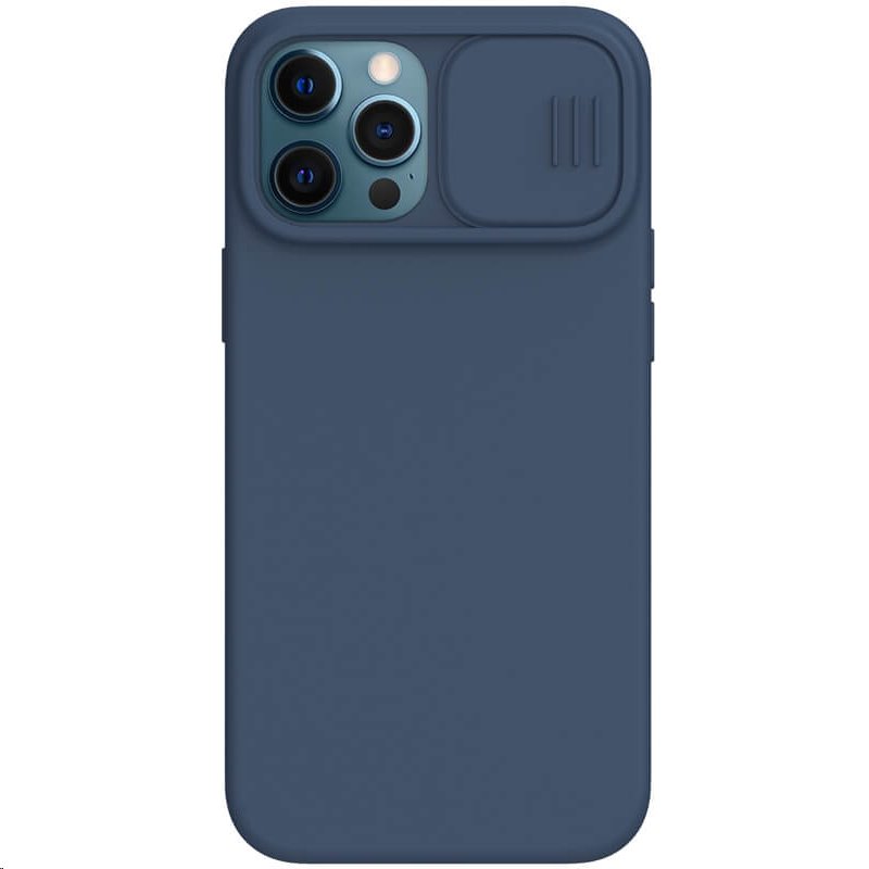 Silikonový kryt Nillkin CamShield Silky Magnetic pro Apple iPhone 13 Pro Max, modrá