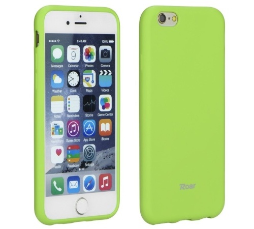 Levně Ochranný kryt Roar Colorful Jelly pro Apple iPhone 13 Pro Max, limetková