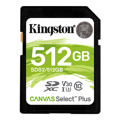 Levně Kingston Canvas Select Plus U3 V30 512GB SDXC