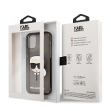 Zadní kryt Karl Lagerfeld TPU Full Glitter Karl Head KLHCP13SKHTUGLB pro Apple iPhone 13 mini, černá