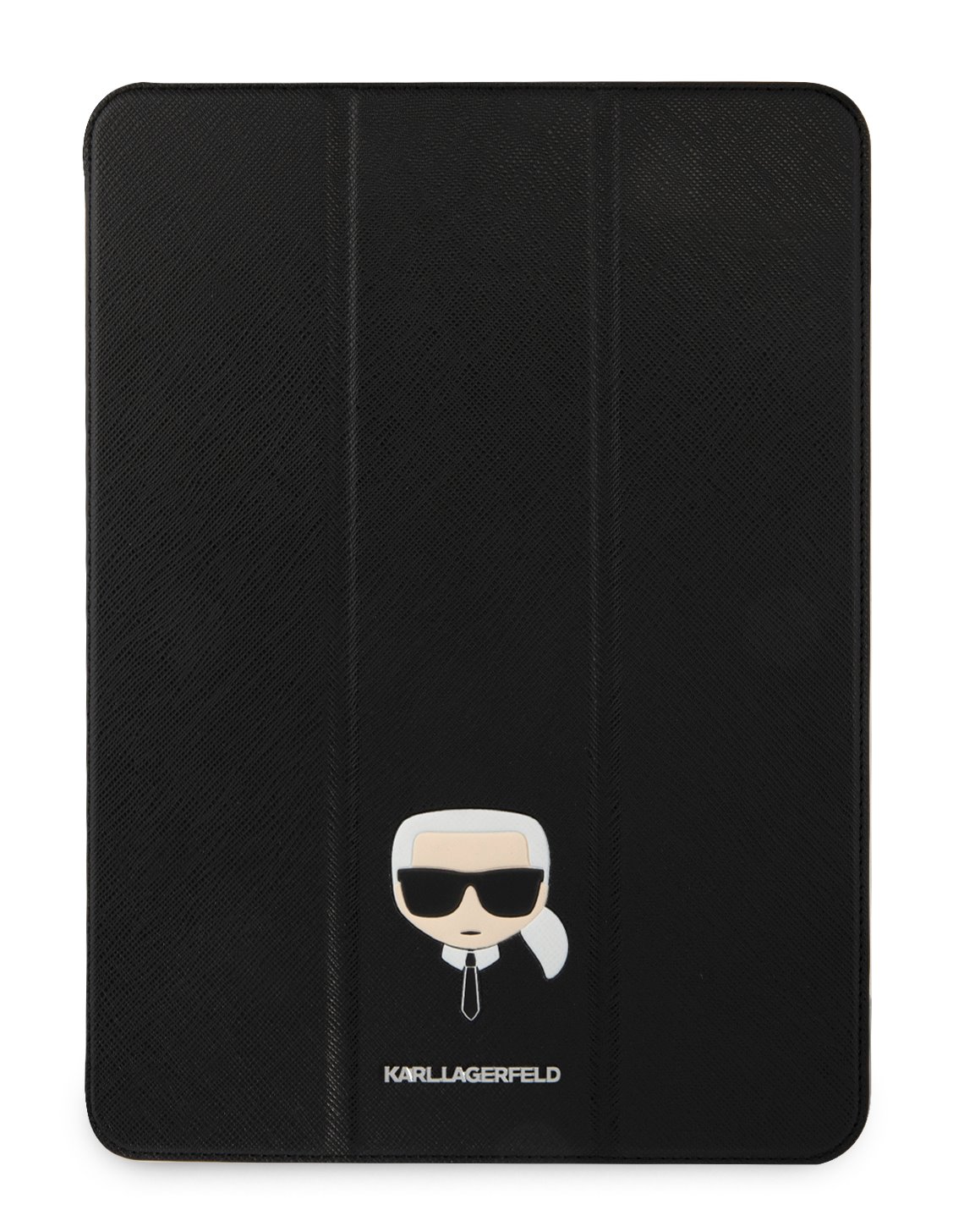 Pouzdro na tablet Karl Lagerfeld Metal Saffiano KLFC12OKMK pro Apple iPad Pro 12.9, černá