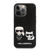 Pouzdro Karl Lagerfeld and Choupette PU Leather KLHCP13XPCUSKCBK pro Apple iPhone 13 Pro Max, černá