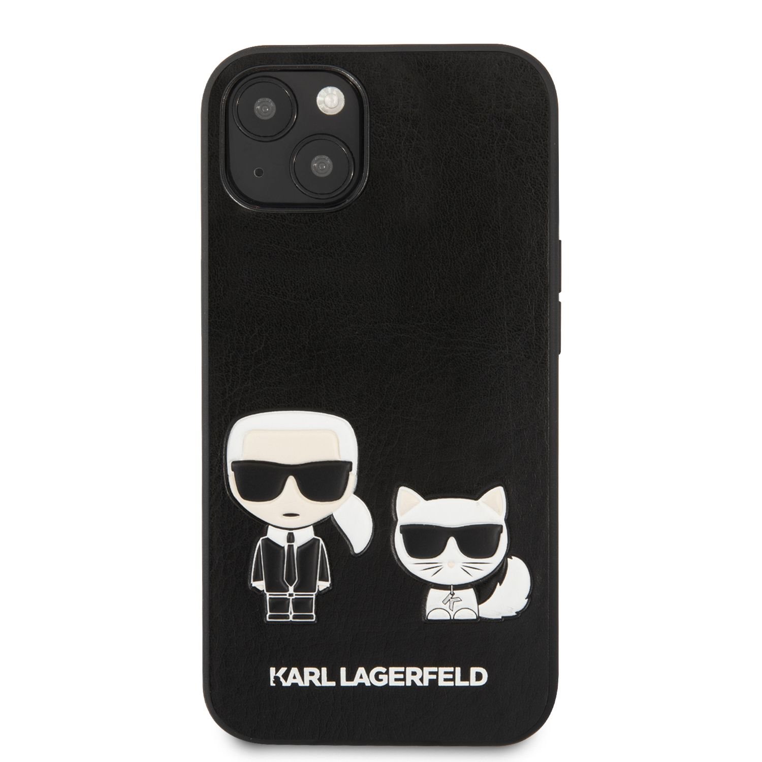 Pouzdro Karl Lagerfeld and Choupette PU Leather KLHCP13MPCUSKCBK pro Apple iPhone 13, černá
