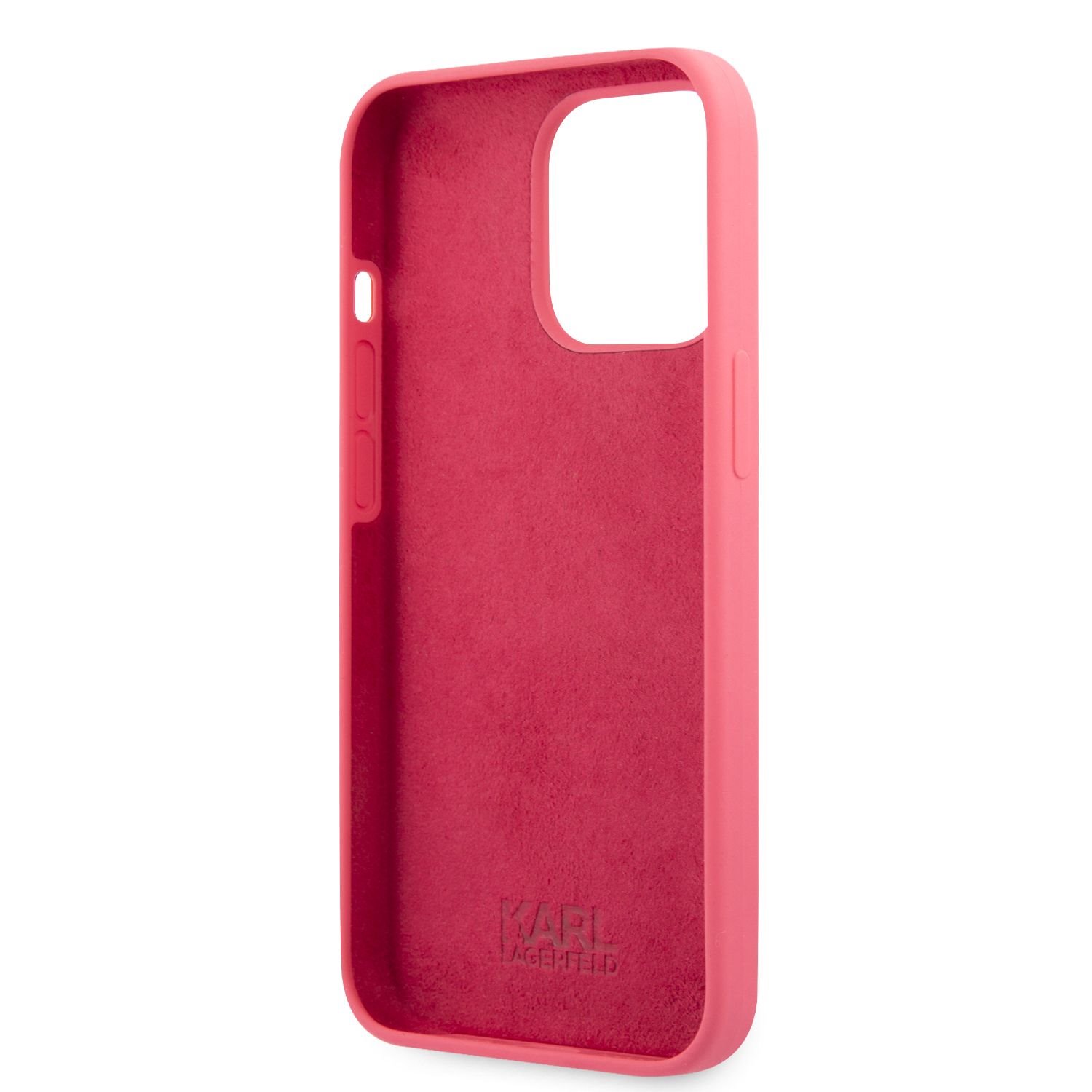 Silikonové pouzdro Karl Lagerfeld and Choupette Liquid KLHCP13SSSKCP pro Apple iPhone 13 mini, červená