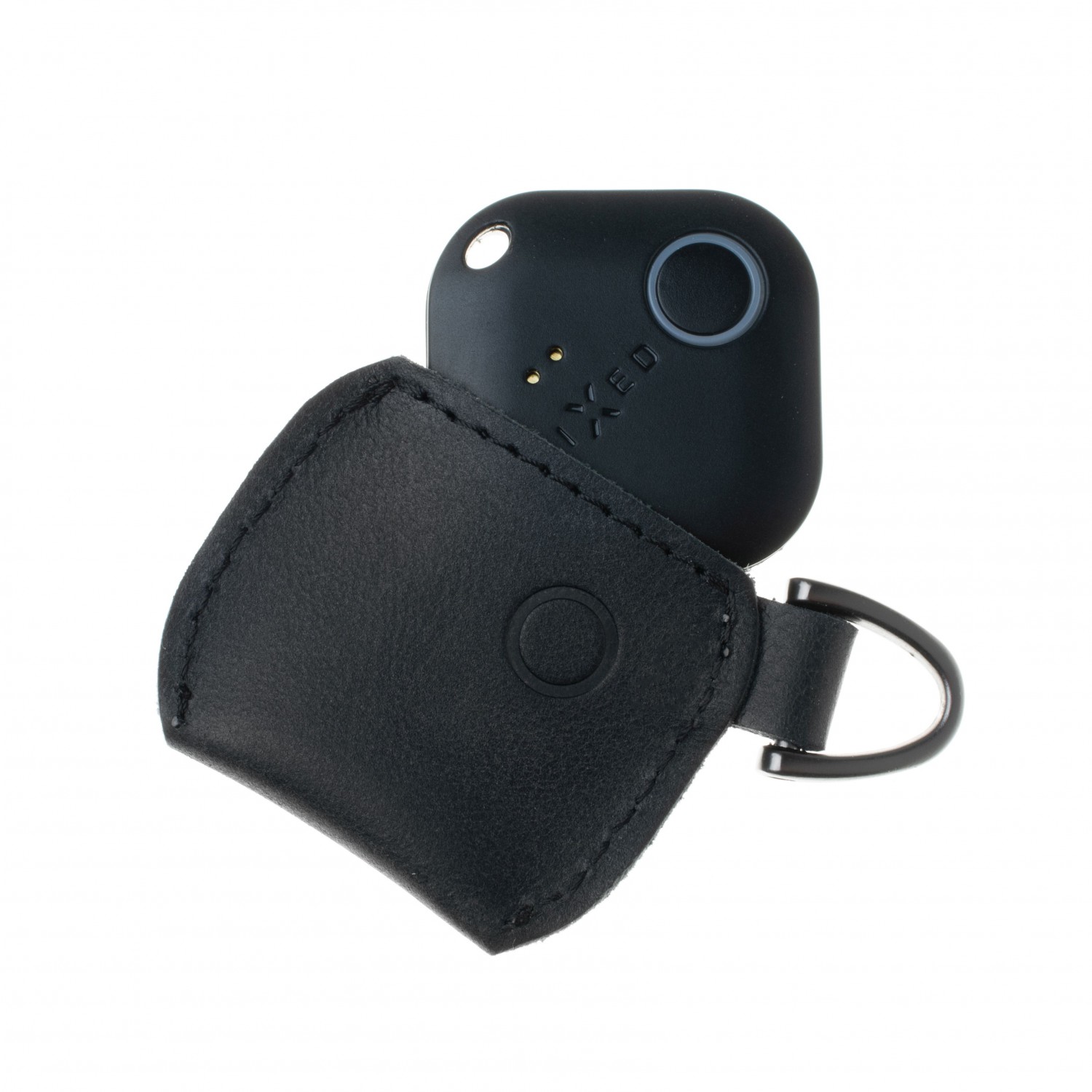 Kožené pouzdro FIXED Smile Case se smart trackerem FIXED Smile Pro, černá