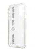 Ochranný kryt BMW M PC/TPU Silver Stripes BMHCN61MKTSS pro Apple iPhone 11, transparentní