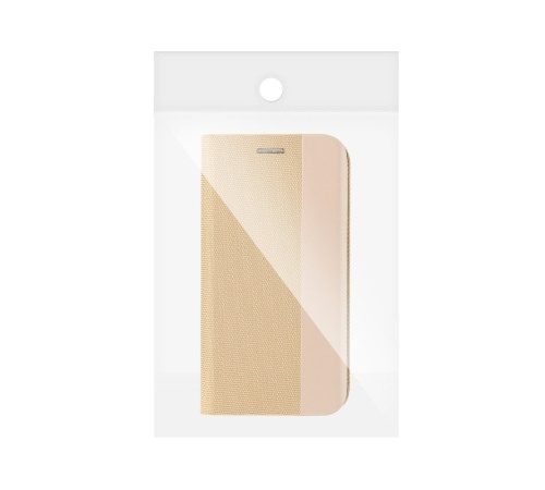 Flipové pouzdro SENSITIVE pro Samsung Galaxy S21, zlatá