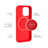 Zadní kryt FIXED MagFlow s podporou Magsafe pro Apple iPhone 13 Pro, červená