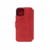 Kožené pouzdro typu kniha FIXED ProFit pro Apple iPhone 13 mini, červená