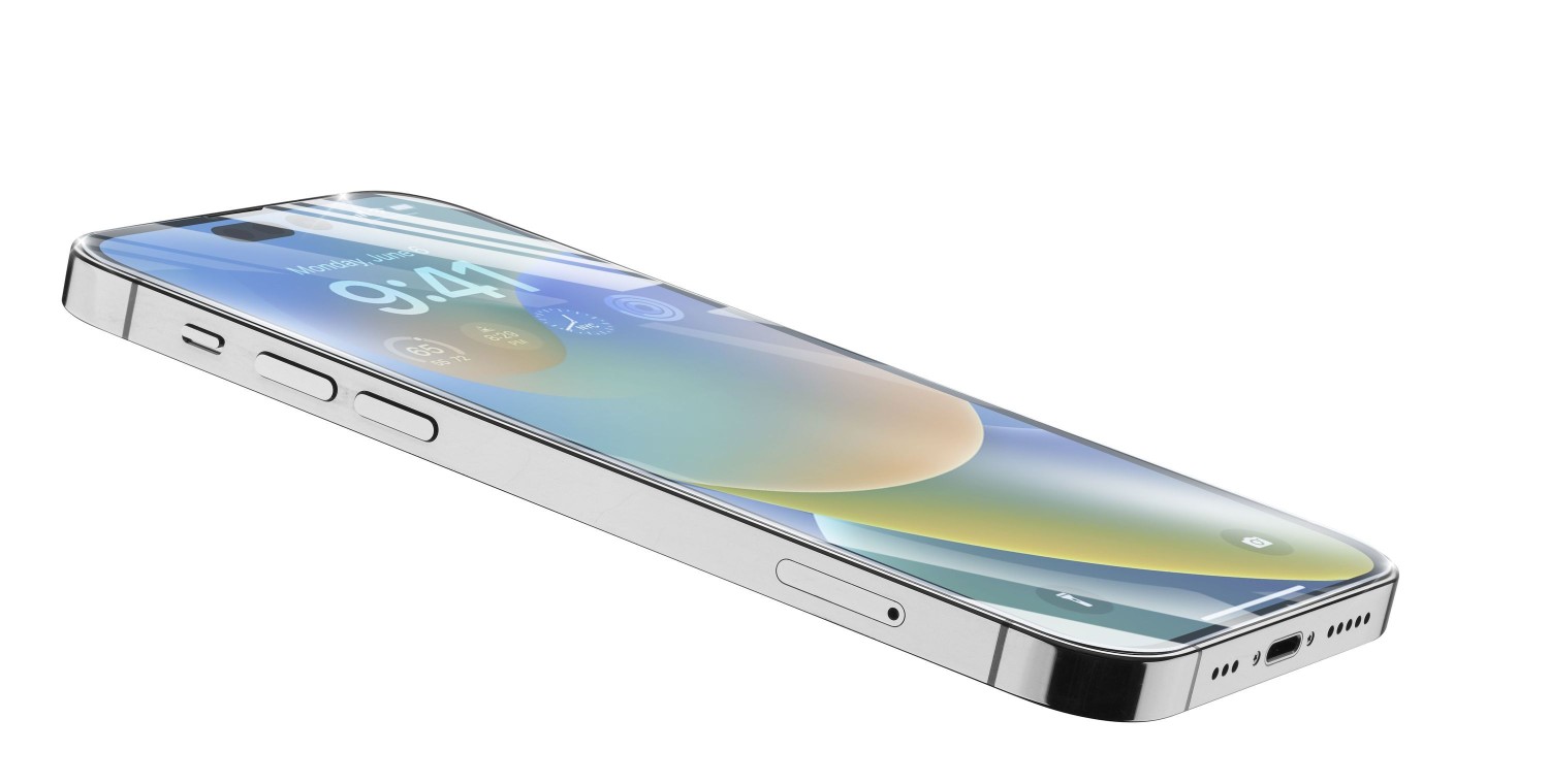 Levně Prémiové ochranné tvrzené sklo Cellularline TETRA FORCE GLASS pro Apple iPhone 13 Pro Max