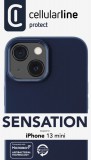 Silikonový kryt Cellularline Sensation pro Apple iPhone 13 Mini, modrá
