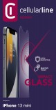 Tvrzené sklo Cellularline Second Glass Ultra pro Apple iPhone 13 Mini