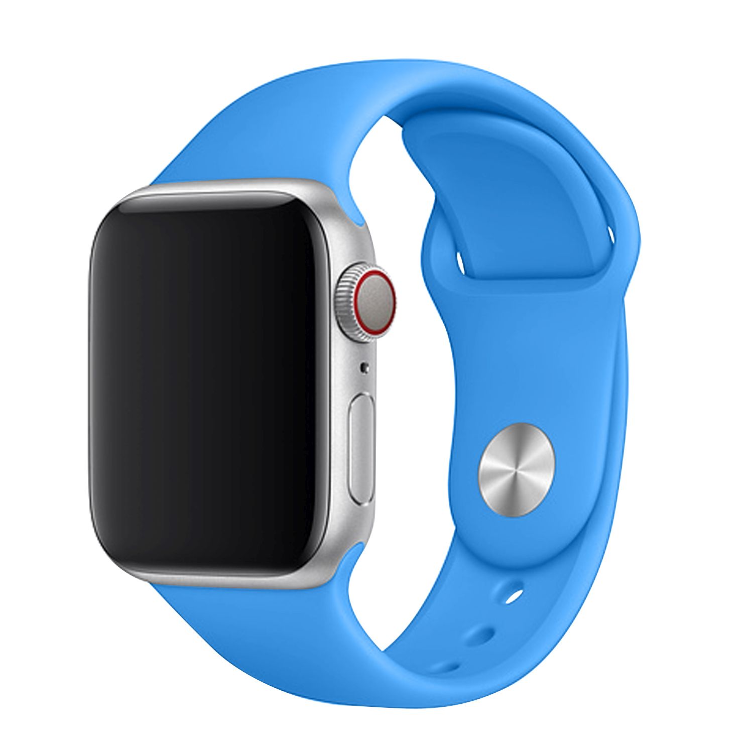 Set silikonových řemínků FIXED Silicone Strap pro Apple Watch 42/44/45 mm, sytě modrá